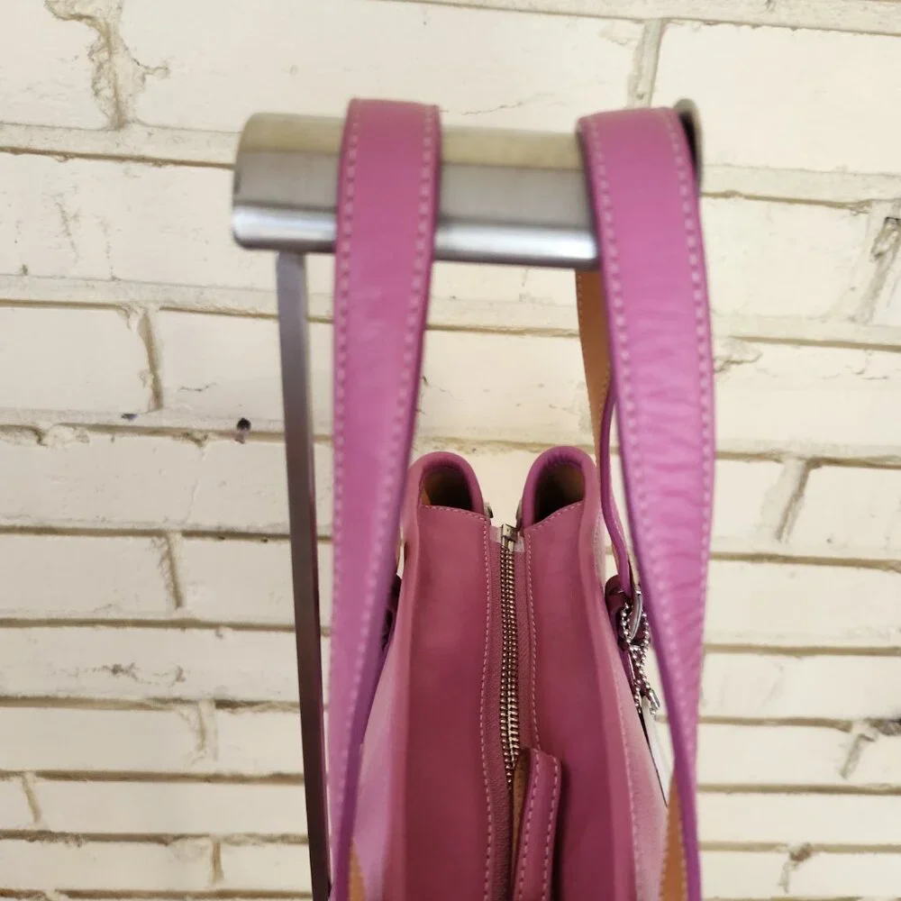 Vintage Coach Hampton Y2k Pink Barbie Handbag Tote Purse